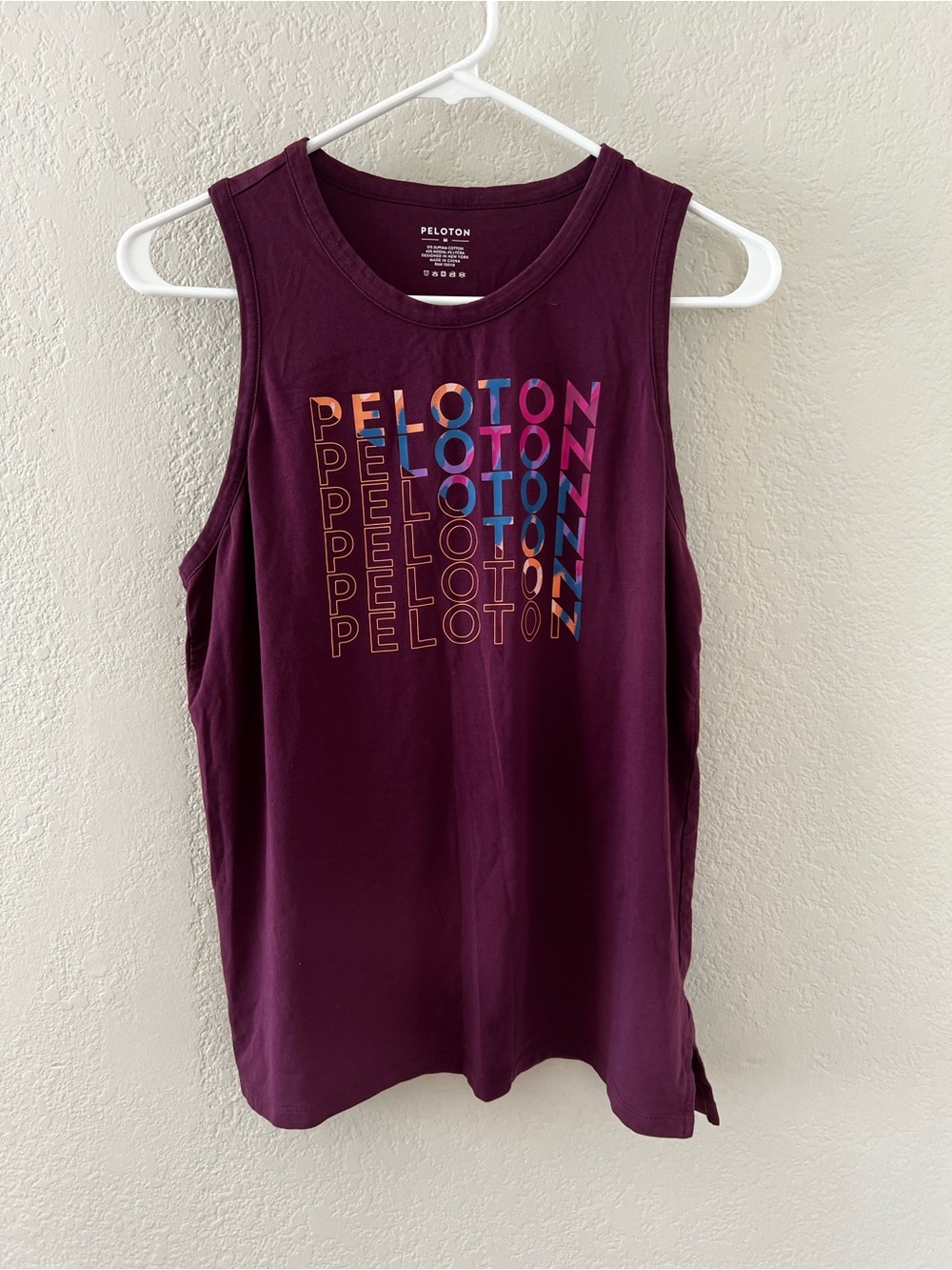 NWOT Peloton Plum Graphic Tank Top